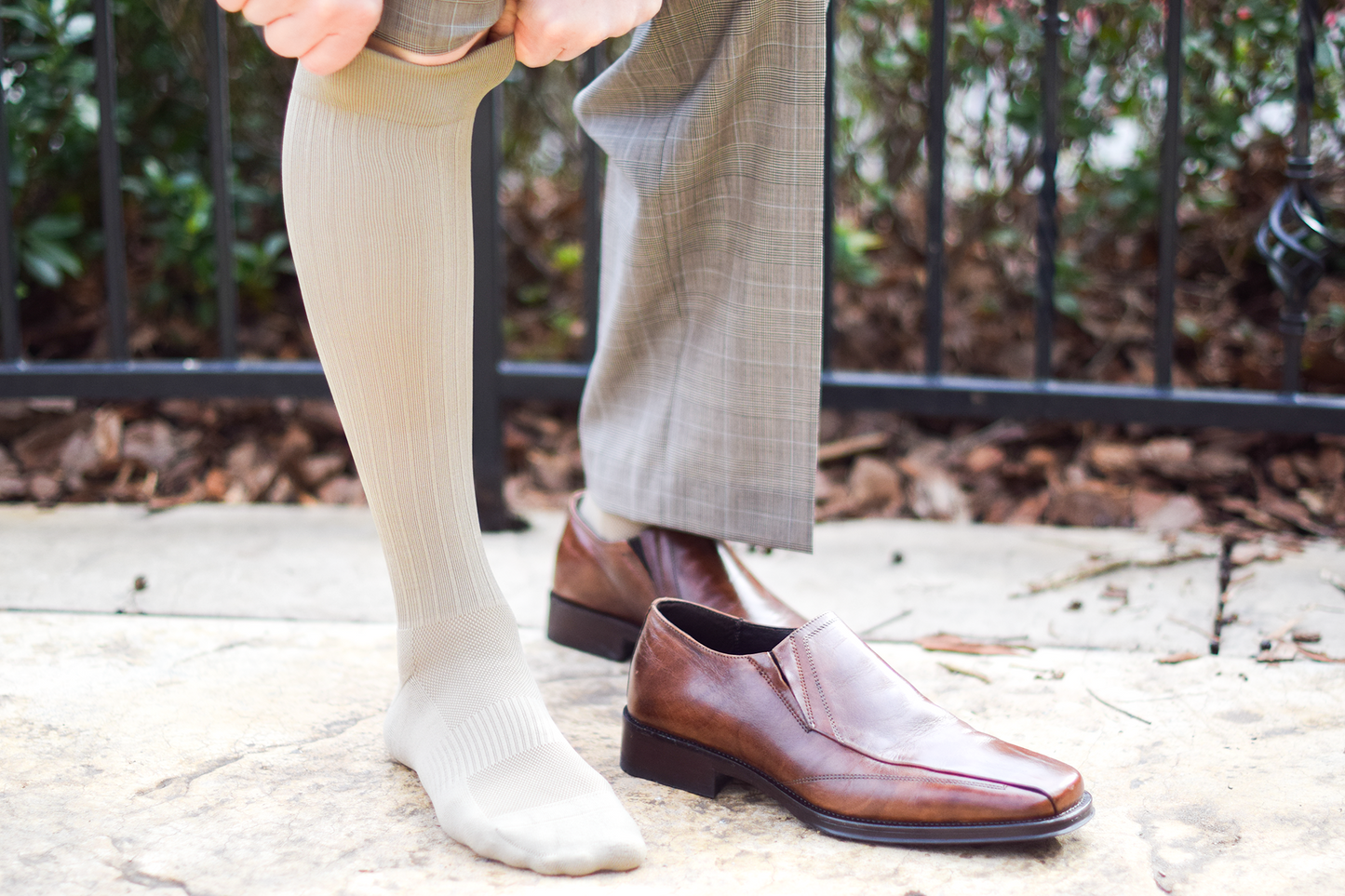 Classic Compression Ribbed Dress Socks 15-20 mmHg - Unisex