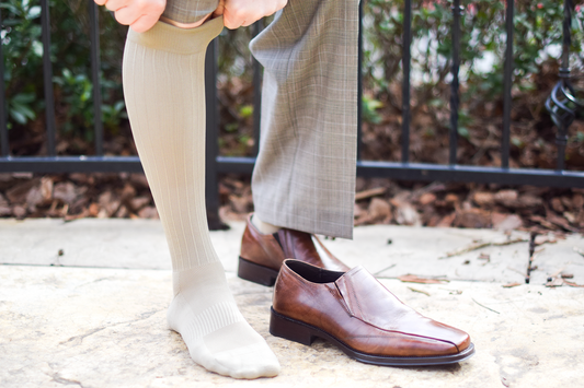 Classic Compression Ribbed Dress Socks 15-20 mmHg - Unisex