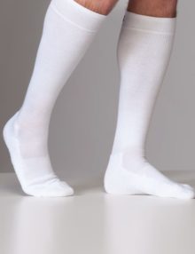 cushion sole socks in white